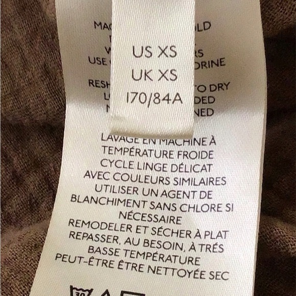 We The Free Brown Oversized Distressed Top, XS, EUC - Picture 4 of 5